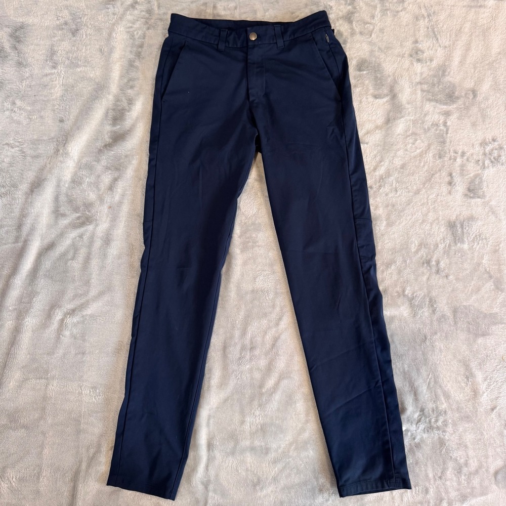 Lululemon ABC Pants Mens Size 28X30  Navy Blue Slim Fit Tech Stretch Casual